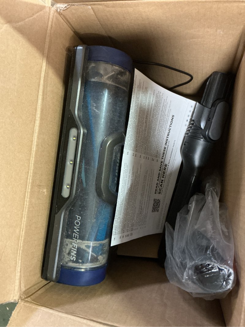Condition photo showing As Is for Shark PowerDetect Cordless Stick Vacuum, Powerful Suction, HEPA Filtration, Carpet & Hard Floor, Portable, Stick Vacuum for Pet Hair, Java Ice Blue, IP1255 PowerDetect (Premium)