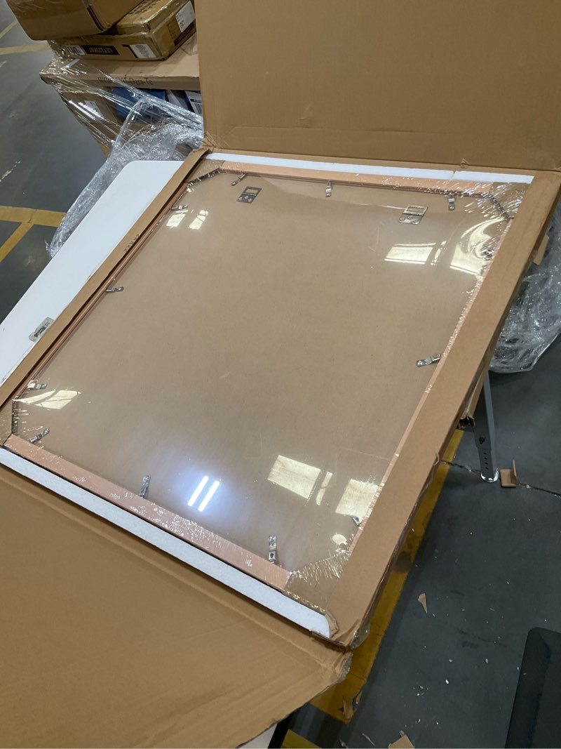 Condition photo showing Good Condition for vnvnk 22x22 frame natural wood color, perfect for 22x22 inch picture without mat or 18x18 inch picture with mat, home wall decor picture frame-1 pcs 22x22 natural