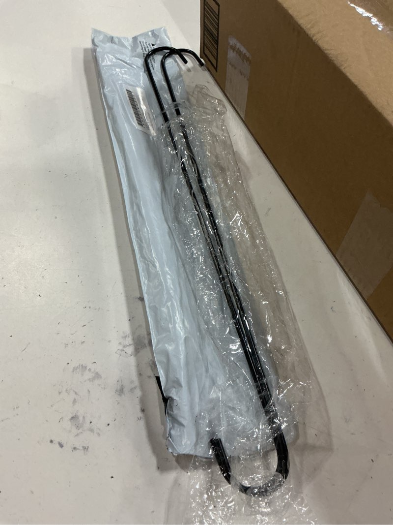 Condition photo showing Good Condition for uxcell S Hanging Hooks, 20inch/500mm Extra Long Steel Hanger, Indoor Outdoor Uses for Garden, Bathroom, Closet, Workshop, Kitchen, Black, 2Pcs 20inch/500mm Black