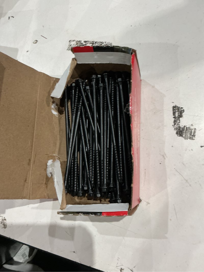 Condition photo showing Good Condition for incomplete fastenmaster timberlok no. 10 x 6 in. l hex epoxy coarse wood screws 50 pk