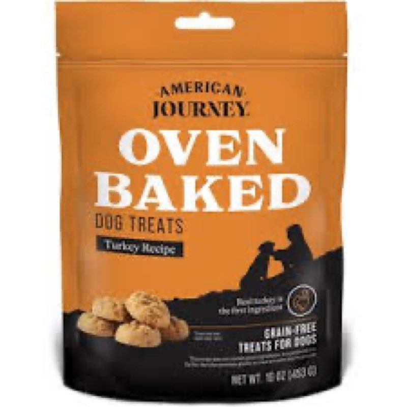 American Journey with Peanut Butter Grain-Free Oven Baked Crunchy Biscuit Dog Treats, 16-oz bag