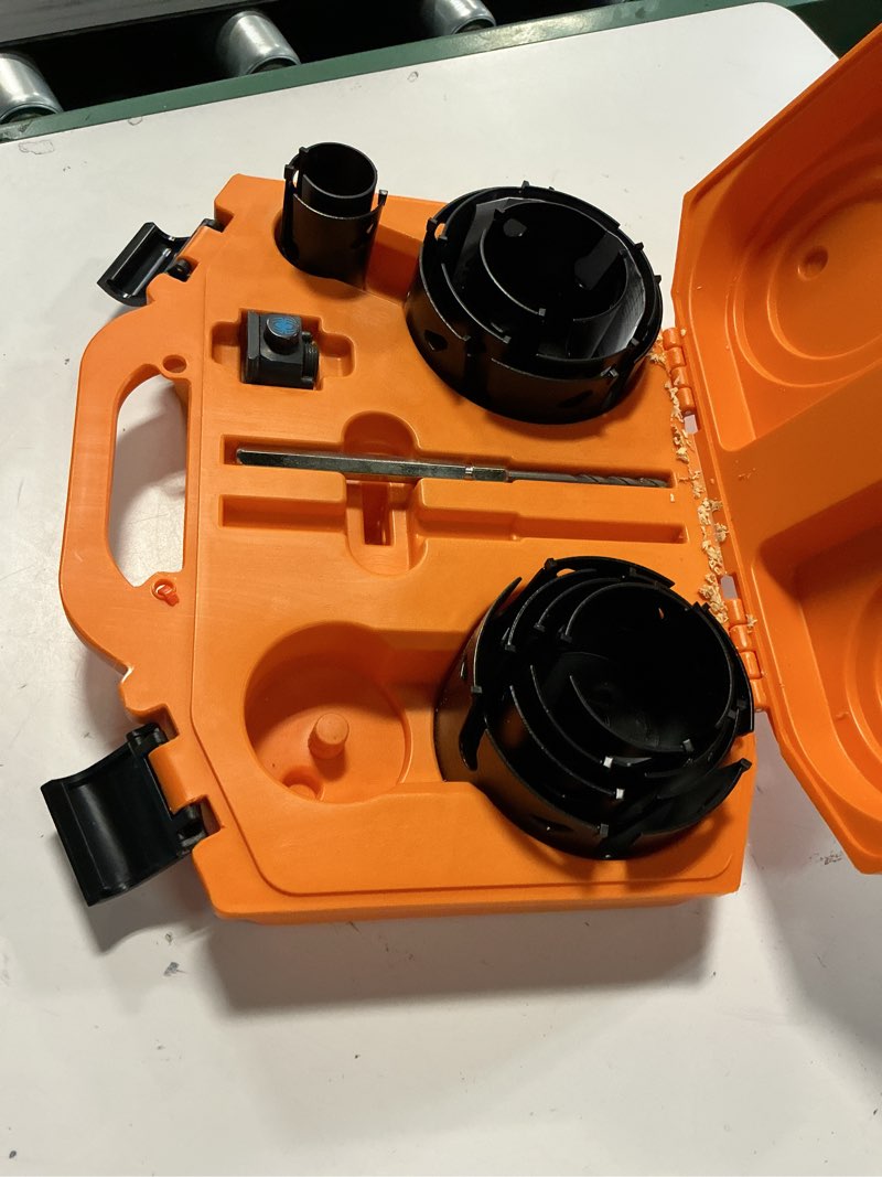 Condition photo showing As Is for Spyder 14-Piece Carbide Tipped Deep Cut Hole Saw Kit