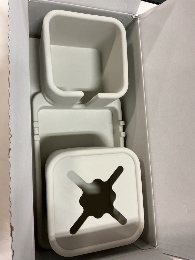 Condition photo showing As Is for couch cup holder tray, vienfut silicone anti-slip sofa armrest tray with side pockets, bpa-free anti-spill couch drink holder for yeti, remote, snacks, cellphone and ipad, ideal gift (griege)