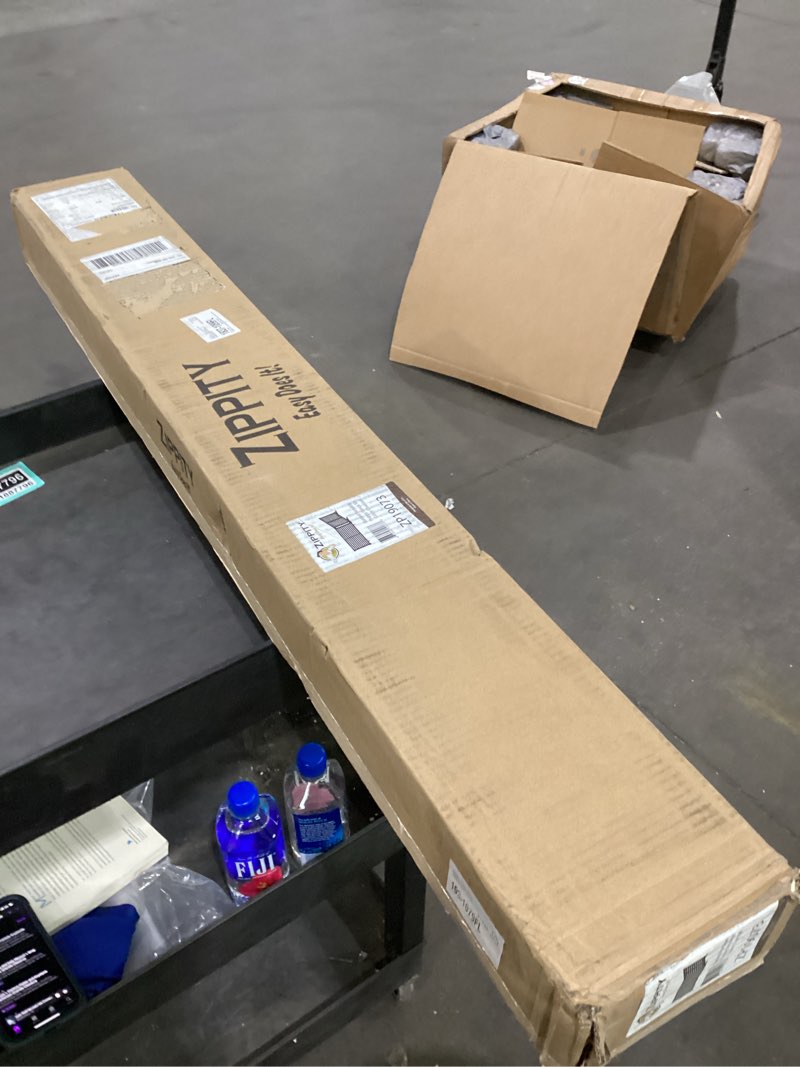 22in h x 44in w (2 panels) freestanding zippity portable puppy fence kit, charcoal color dog puppy playpen, dog fence outdoor for yard, vinyl picket outdoor dog fence, dog play pen indoors, zp19073