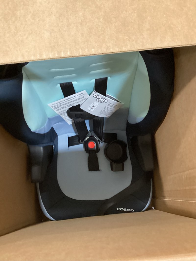 Condition photo showing Good Condition for cosco kids finale dx 2-in-1 booster car seat, forward facing toddler car seat (40-65 lbs) and belt positioning high back booster (40-100 lbs), rainbow