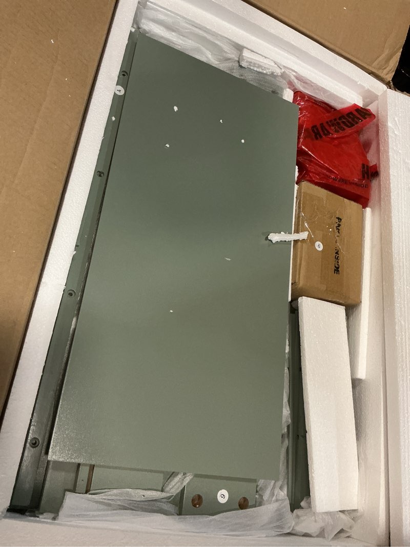 Condition photo showing Good Condition for 30" bathroom vanity without sink,base only,solid wood cabinet set with doors and drawer,adjustable shelf,removable panel,easy to install,green