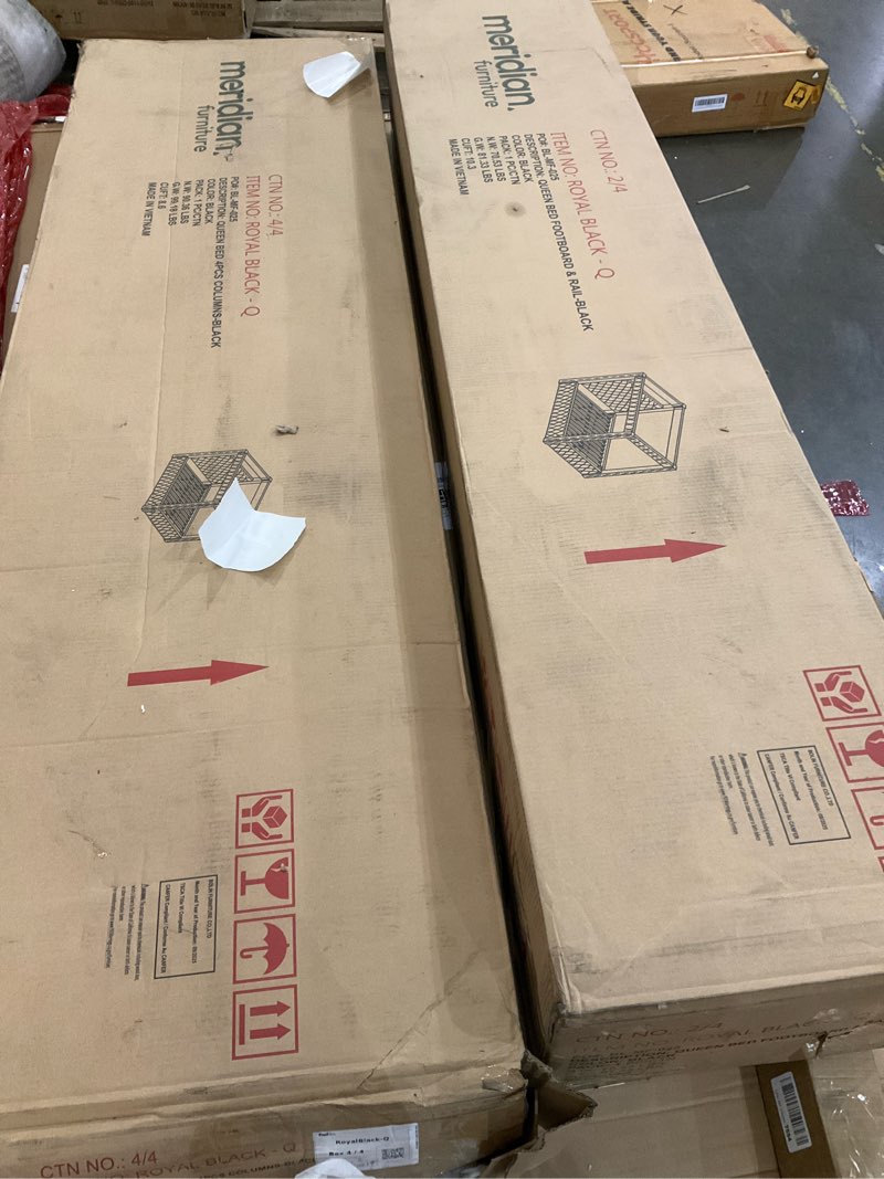 box 2 and 4 of queen bed frame