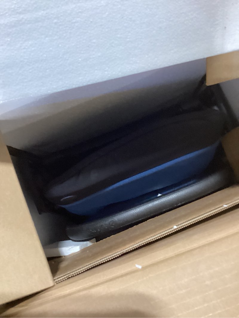 Condition photo showing New/Like New for cybex beezy stroller, lightweight baby stroller, compact fold, compatible with all cybex infant seats, stands for storage, easy to carry, multiple recline positions, travel stroller, river blue beezy river blue