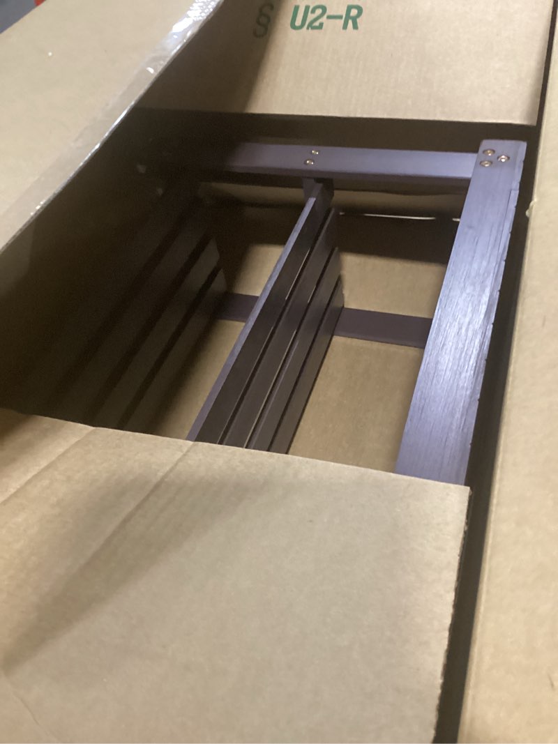 Condition photo showing Good Condition for Pipishell Bamboo Shoe Rack Bench, 3 Tier Sturdy Shoe Bench, Storage Shoe Organizer, Holds up to 300lbs for Entryway Bedroom Living Room Balcony, Brown Dark Brown 27.5×11×17.5 inches