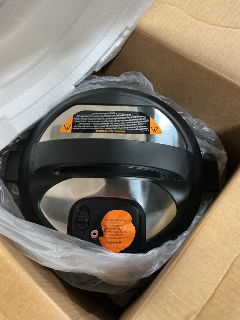 Condition photo showing As Is for Instant Pot Duo Plus 9-in-1 Multicooker, Pressure Cooker, Slow Cook, Rice Maker, Steamer, Sauté, Yogurt, Warmer & Sterilizer, Includes App With Over 800 Recipes, Stainless Steel, 6 Quarts