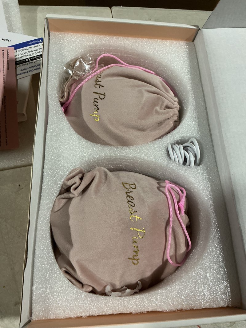 Condition photo showing Good Condition for Lulia Breast Pump Hands Free, Wearable Breastfeeding Pump with 4 Mode and 9 Level, Strong Suction, Painless, Anti-Backflow, BPA Free, Portable Electric Breast Pumps with 17/19/21/24MM Flanges White