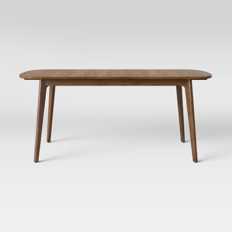 Astrid Mid-Century Extension Metal And Wood Dining Table - Threshold™