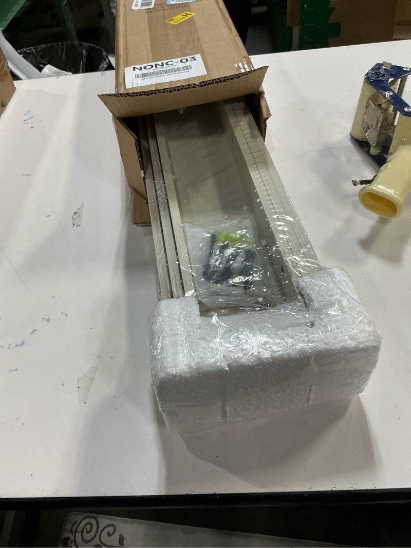 Condition photo showing New/Like New for Giftgarden 24 Inch Floating Shelves for Wall, Creamy White Beige Wood-Grain Wooden Shelf Ledge for Bathroom Kitchen Living Room Nursery Bedroom Picture, Set of 3 Different Sizes Beige 24"