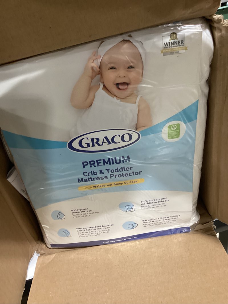 Condition photo showing Good Condition for graco premium crib mattress & protector value bundle (1-pack) – includes greenguard gold certified crib & toddler mattress, greenguard gold certified waterproof protector mattress and protector (1pk)