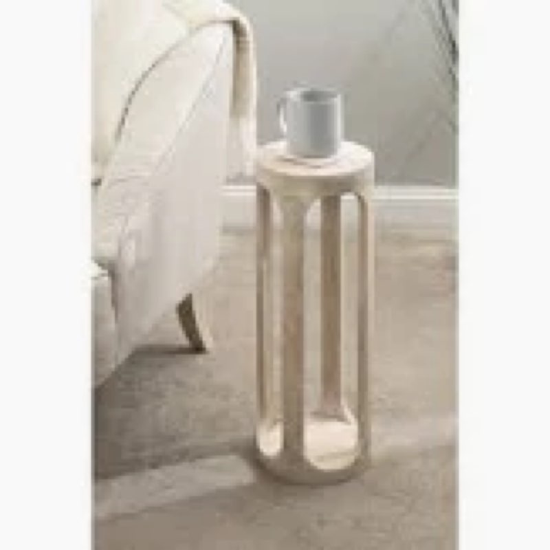 Dahl Wood Drink Table whitewash