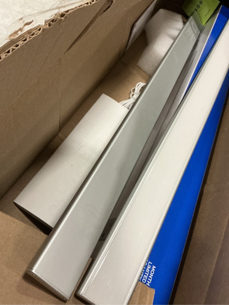 Condition photo showing Good Condition for jackyled under cabinet lights 2 pack, 24 inch dimmable 202 led usb-c rechargable motion sensor under cabinet lights, 3 color settings-3000k/4000k/6500k for kitchen hallway wardrobe