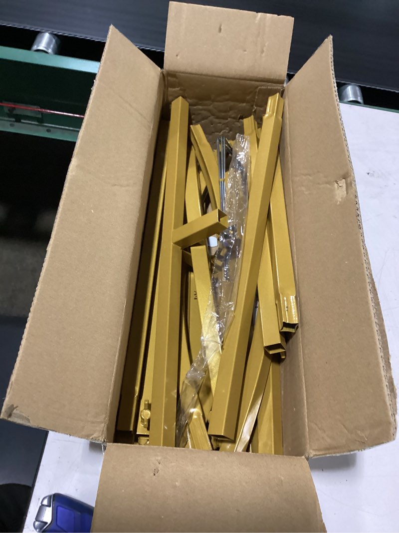 Condition photo showing New/Like New for gold metal arch backdrop stand, 6.6ft wedding arch stand for birthday party bridal baby shower graduation ceremony photo booth garden floral balloon arches decoration