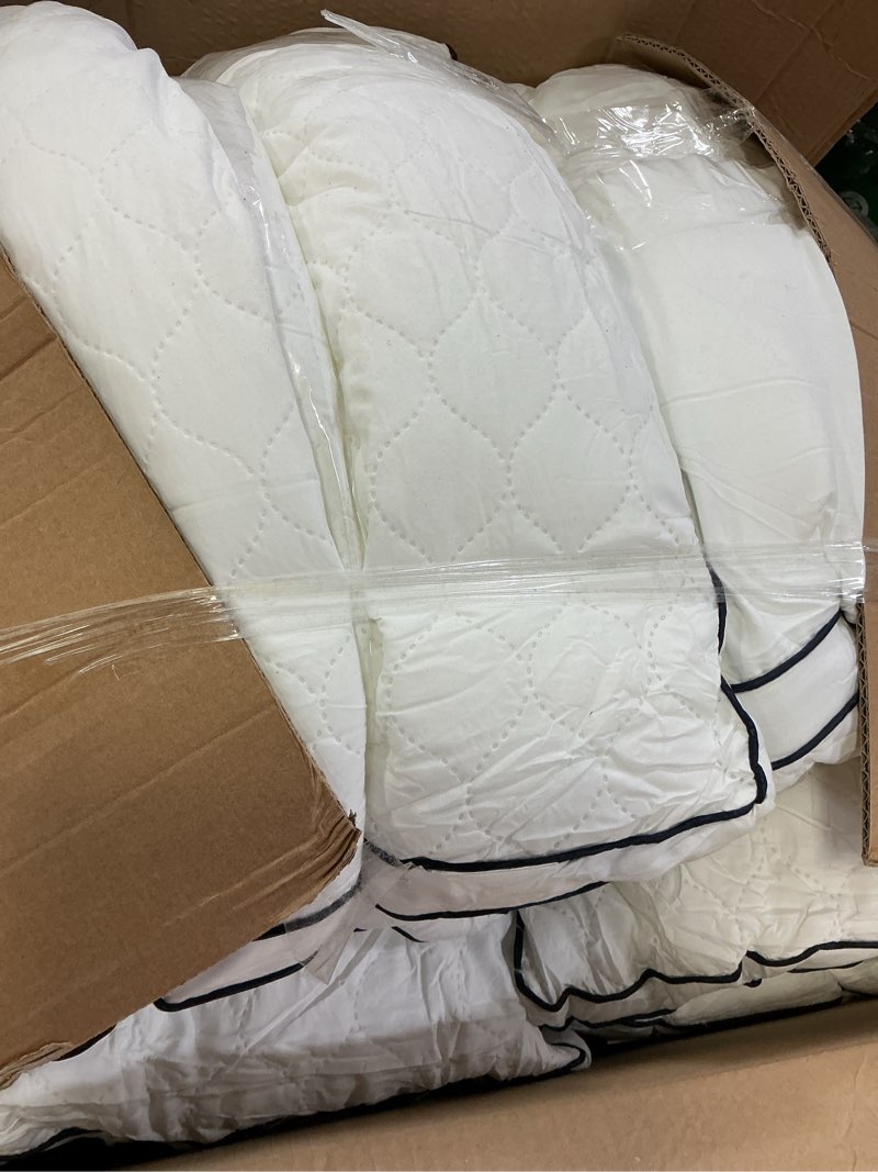 Condition photo showing As Is for 4PCS Quilted Reversible Bed Pillow for Sleeping, Luxury Hotel Quality 3D Microfiber Filling with Breathable Cover for Side Back and Stomach Sleepers, Reduces Neck Pain King Size 20 * 36" King (U.S. Standard)
