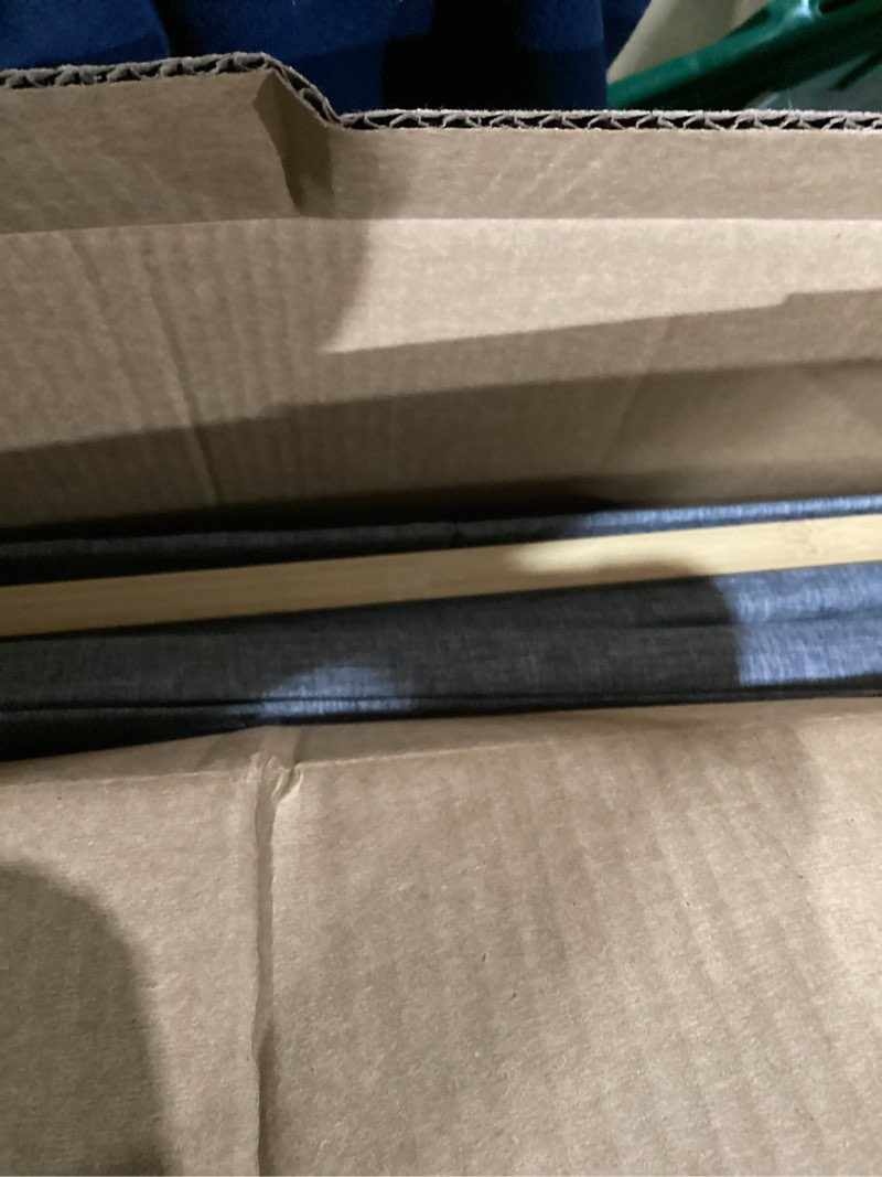 Condition photo showing As Is for efluky Laundry Hamper with Lid, Double Laundry Hamper with 2 Removable Bags, 2 Section Laundry Basket with Bamboo Handles for Bathroom, Bedroom & Laundry Room, 140L (36.9 Gallon) Blue Grey Blue Grey 140L Dual