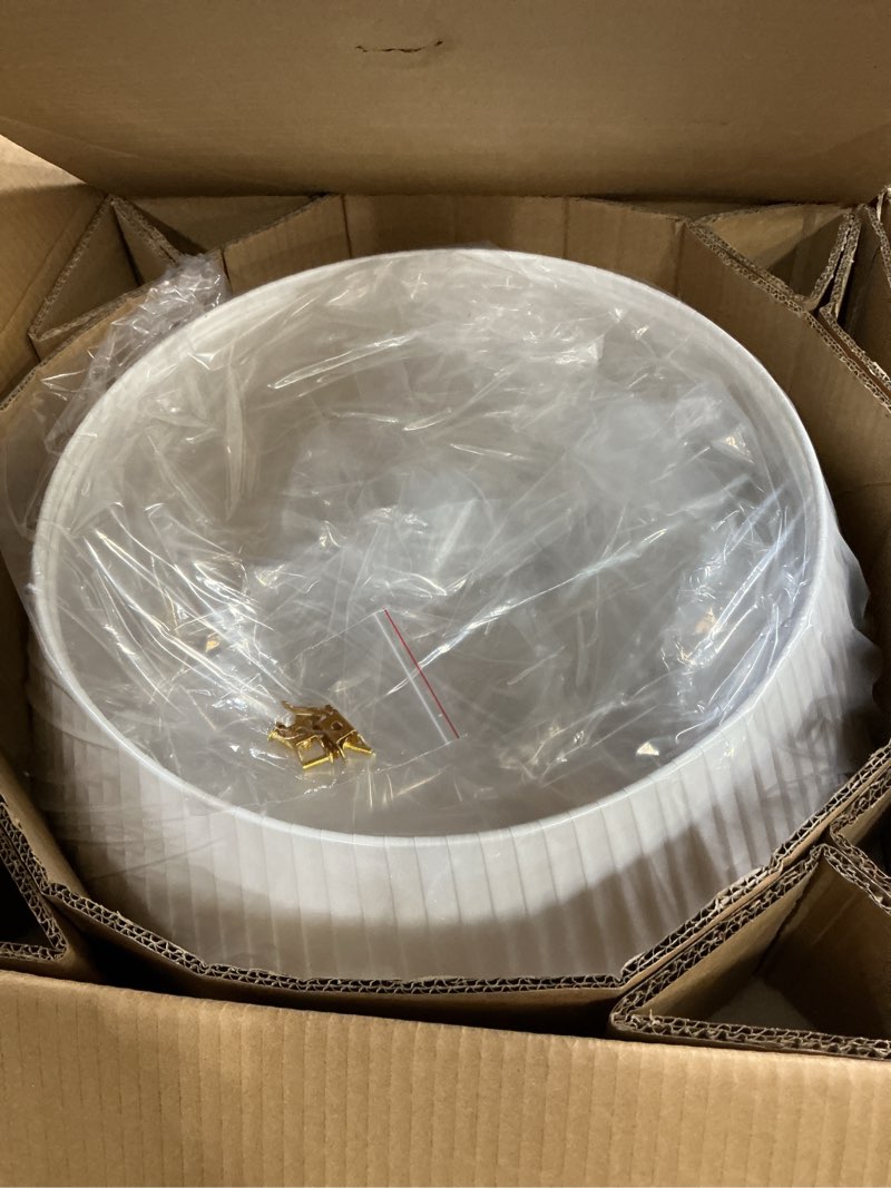 Condition photo showing Good Condition for Boho Fandelier Ceiling Fan with Light and Remote Rattan Chandelier Fan Fabric Chandelier Fan Gold Caged Ceiling Fan with Light for Bedroom, Living Room Nursery Foyer Kitchen? Timing Adjustable Height? White