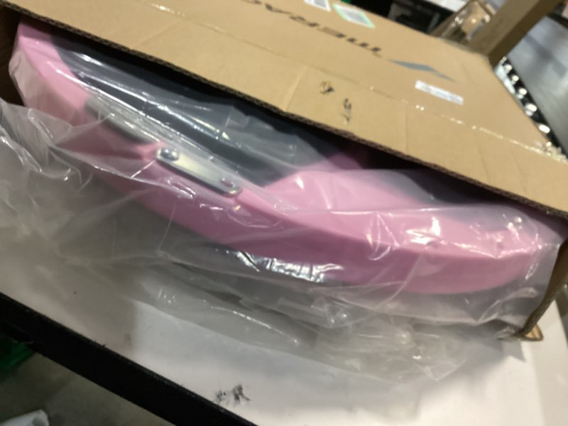 Condition photo showing New/Like New for merach balance ball trainer, 18 inch half exercise ball with resistance bands and foot pump, half yoga ball for core strength training, 450lb capacity pink