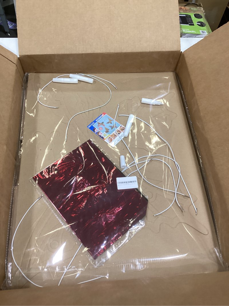 Condition photo showing New/Like New for kids handmade toy butterfly wings colored cellophane light and shadow wood plank parent-child interaction (4 pack)