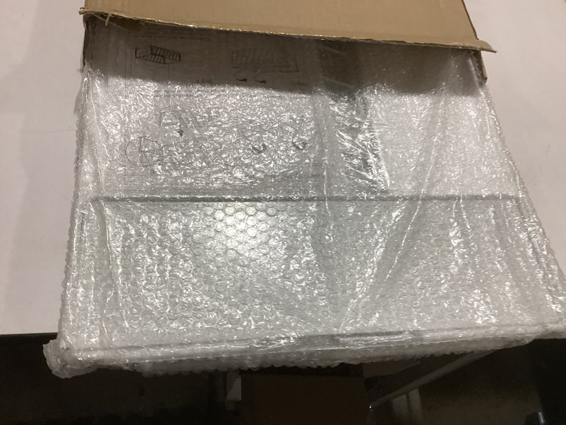 Condition photo showing As Is for Pull out Cabinet Organizer Fixed with Adhesive Nano Film,Heavy Duty Slide out Pantry Shelves Drawer Storage,Sliding Mesh Cabinet Basket with Handle for Kitchen, Bathroom,Home, 15.8"W X 21"D X6.2"H White (1PC) 15.8"Wide-21"Deep