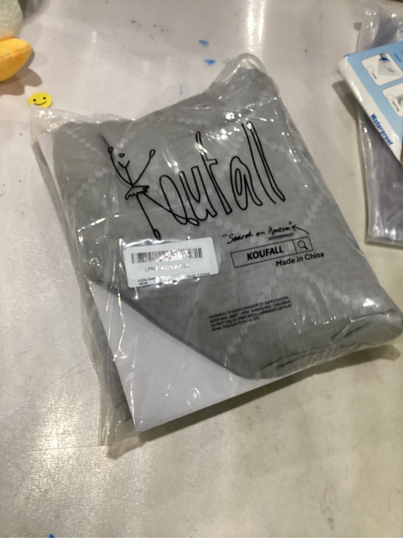 Condition photo showing Good Condition for KOUFALL Grey Curtains for Living Room,84 Inches Long Sheer Pattern Light Gray Curtains for Bedroom with Grommet 84 Inch Length 2 Panels 52"W x 84"L (Pack of 2) Light Grey