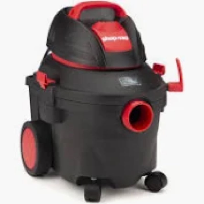 shop-vac shop vacuum: 4 gal tank size, plastic, 2 in vacuum hose dia, 8 ft hose