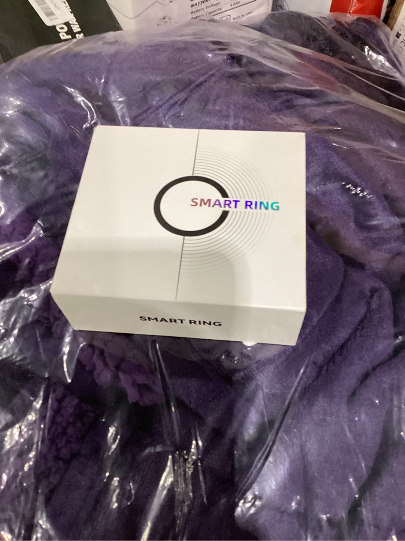 Condition photo showing New/Like New for smart ring health & fitness tracker for men & women, heart rate, spo?, sleep & activity monitoring, ip68 waterproof, long battery life, family care mode, no subscription fee (gold, 7) gold 7