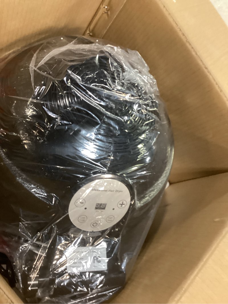 Condition photo showing As Is for Wuissvnb Hooded Hair Dryer, Stand Hair Dryer, Professional Hooded Dryer on Wheels with Digital Displ