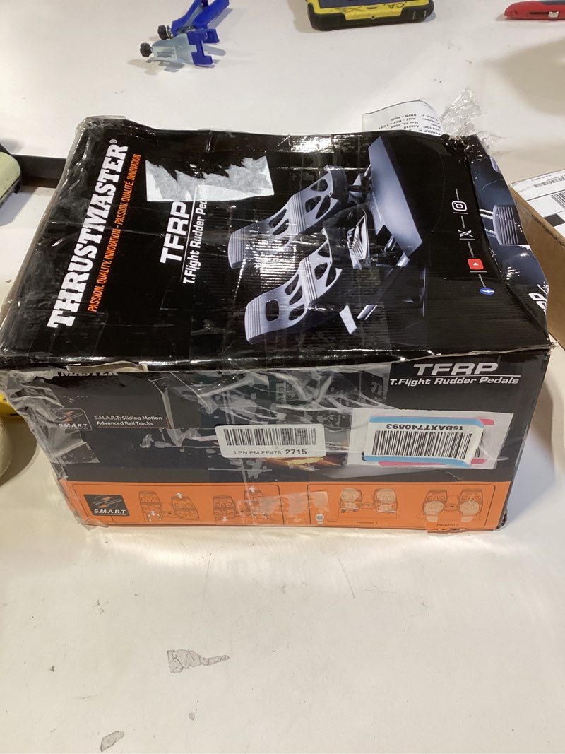Condition photo showing Good Condition for thrustmaster tfrp flight rudder pedals – realistic flight simulator controls with sliding rail system for smooth precision - compatible with ps5, xbox series x|s & pc tfrp rudders