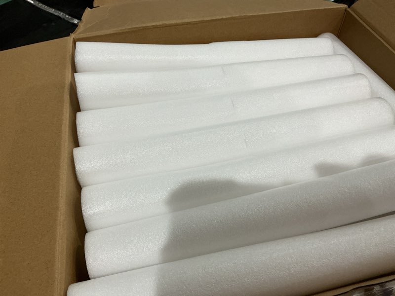 Condition photo showing As Is for liliful 100 pcs led foam sticks bulk white light up sticks flashing glow baton wands themed party set, glow in the dark party supplies for wedding, raves,concert,birthday,sporting events