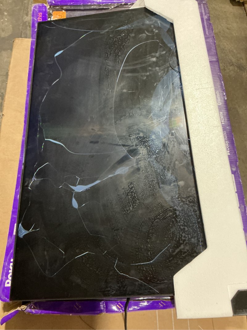 Condition photo showing As Is for screen damaged roku smart tv 2026 – 40-inch select series, 1080p full hd tv – roku tv with voice remote – flat screen led television with wi-fi for streaming live local news sports & movies, bluetooth headphone mode 40\" 1080p