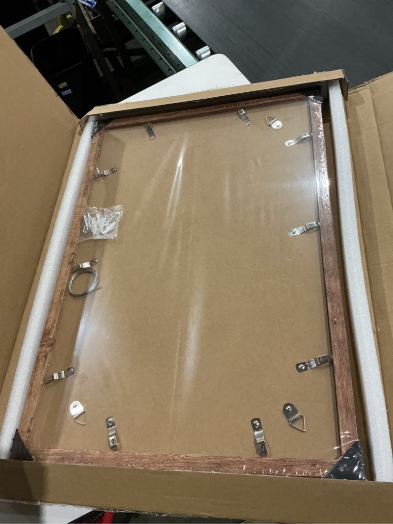Condition photo showing New/Like New for mcs museum poster frame medium oak, vertical & horizontal wall hanging large picture frame for photos, posters & art prints