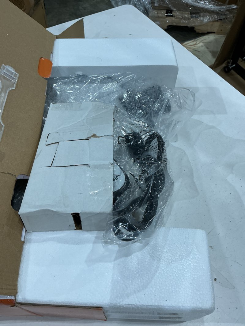 Condition photo showing As Is for electric griddle for teff pancakes, injera, anjero, crepe, lefse, mogogo & mitad - adjustable digital heat control, even heat distribution, non-stick surface