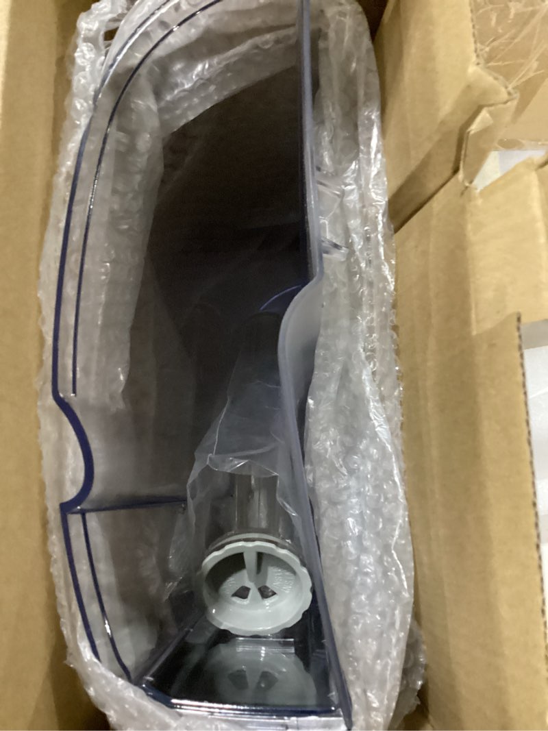 Condition photo showing As Is for replacement part water reservoir with water filter holder and 3 charcoal filters,compatible with keurig k-elite coffee maker only (brushed silver)