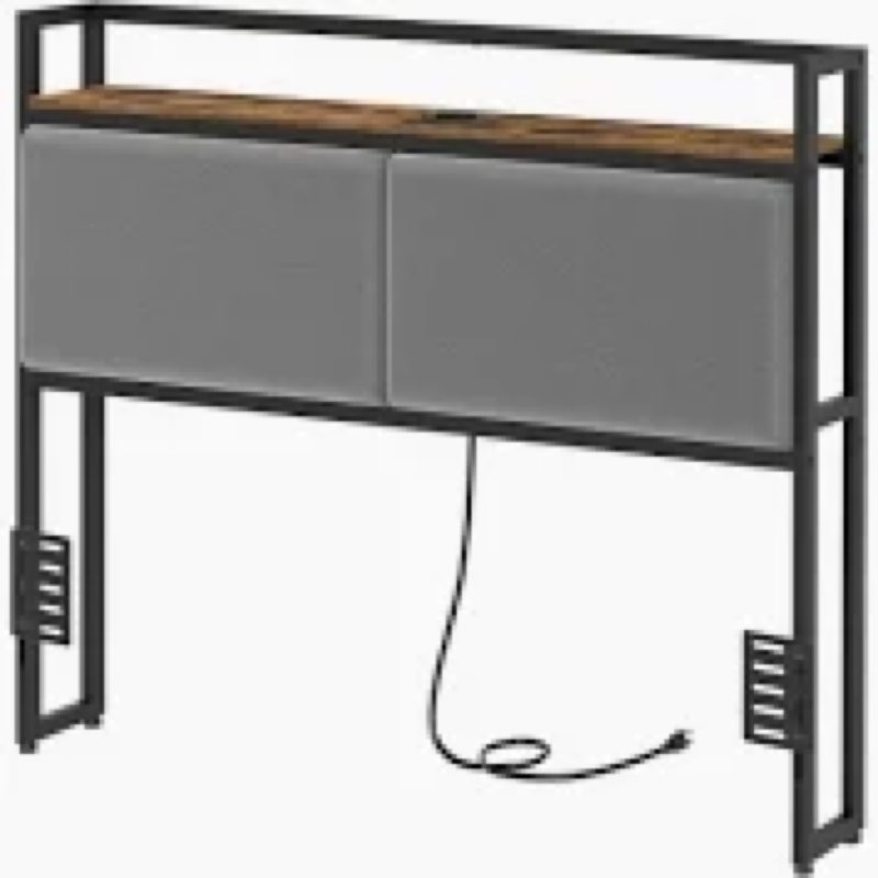 YATINEY Queen Size Headboard Only, Upholstered Queen Headboard with Charging Station, Head Board wit