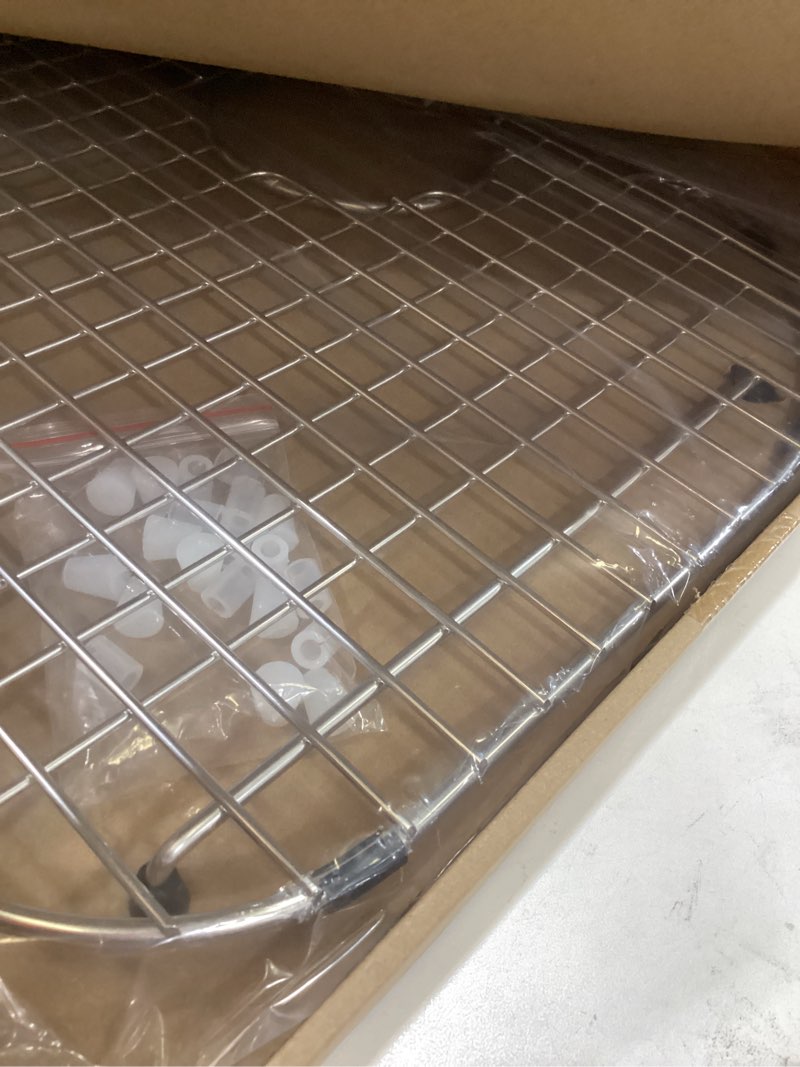 Condition photo showing Good Condition for serene valley sink protector and kitchen sink bottom grid ndg2421, 304 premium stainless steel, dim 19 3/8" x 16 3/4"