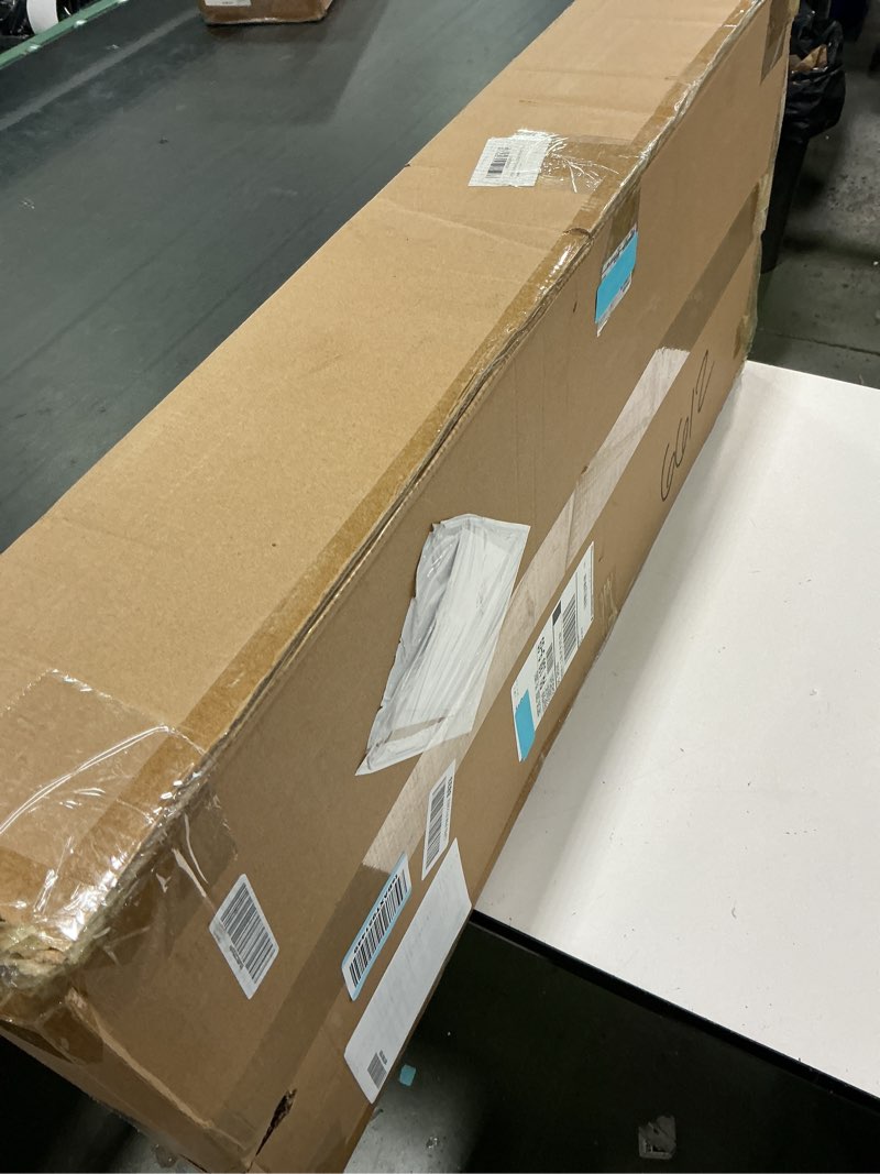 Condition photo showing New/Like New for Bamboo Nelson Slat Wooden Bench, Small Wood Benches for Entryway, Living & Dining Room, Kitchen, Bedroom, Bathroom, Hallway, Front Door, For Indoor & Outdoor Patio Use, Mid Century Modern Decor Nelson Natural/Black