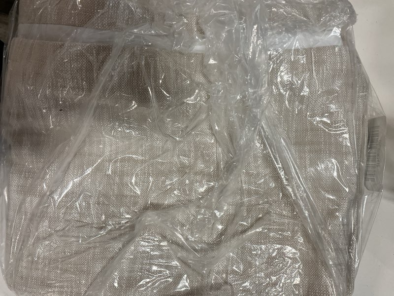 Condition photo showing New/Like New for textured cotton true blackout curtain