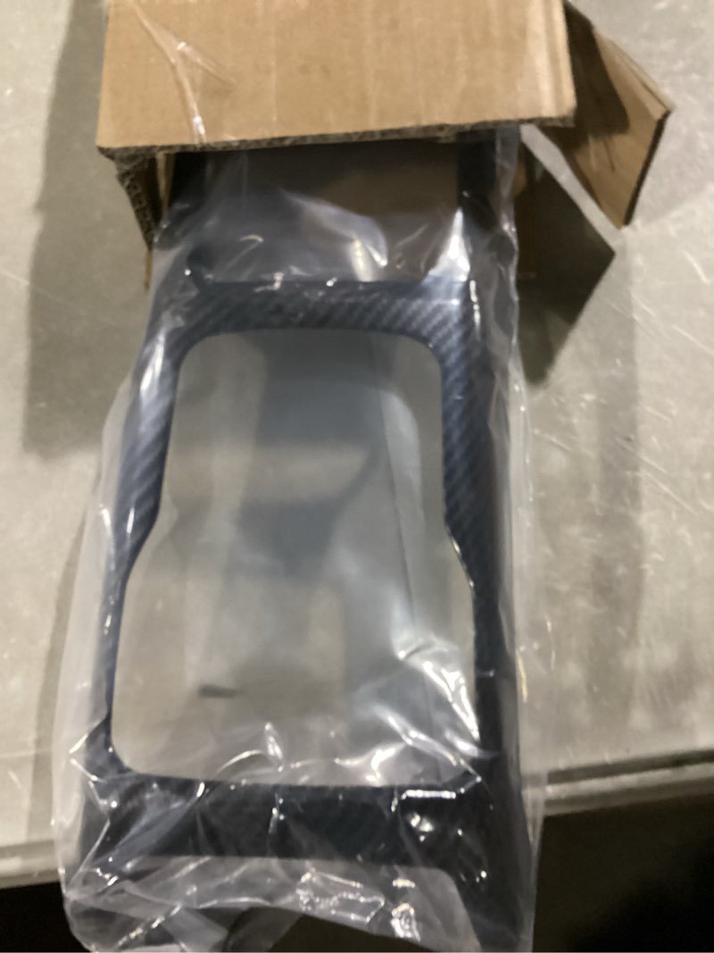 Condition photo showing Good Condition for RT-TCZ Carbon Fiber Center Console Gear Shift Panel Trim Cover 4WD Four Wheel Drive Cup Holder Panel Trim Cover Decoration Interior Accessories for Jeep Wrangler JL JLU & Gladiator JT 2018-2024 Carbon Fiber Grain
