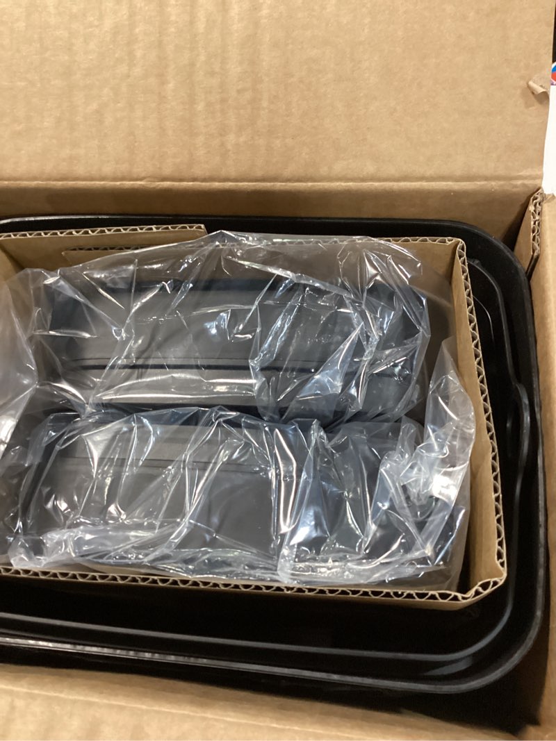 Condition photo showing Good Condition for 2 pack 2.7 gal bathroom trash can with lid, automatic trash can small smart garbage can touchless, slim motion sensor waterproof plastic trash bins for bedroom office kitchen toilet black black 2.7 gal