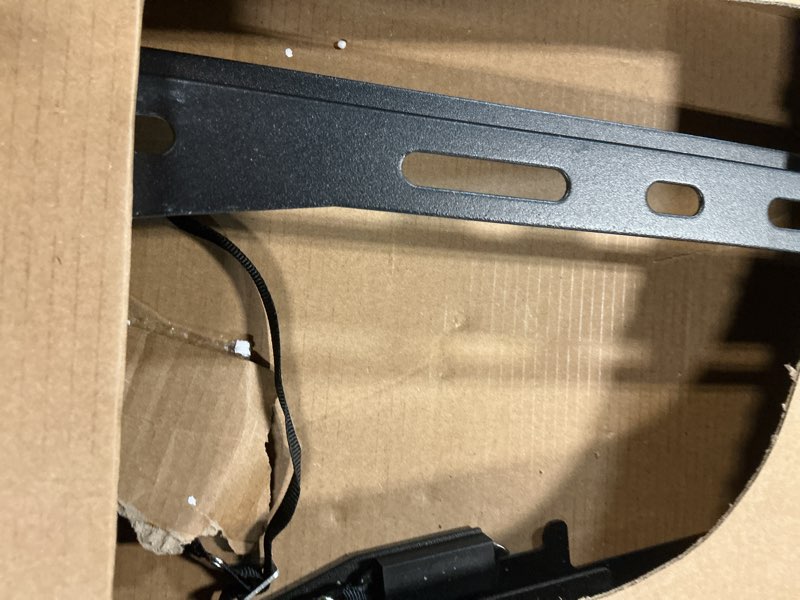 Condition photo showing As Is for home vision heavy duty tilt tv wall mount bracket for 48-120 inch flat/curved tvs, 200lbs capacity, fits 16/18/24 inch studs, max vesa 800x600mm for led oled lcd 48-120 inch tilt
