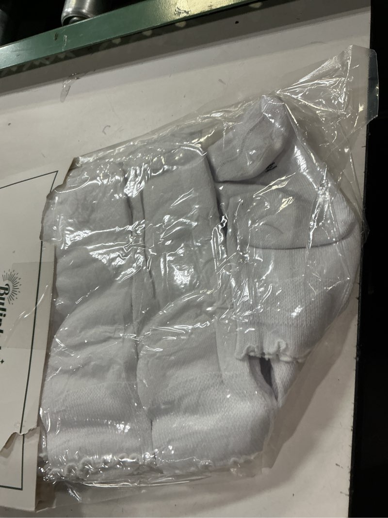 Condition photo showing Good Condition for Bulinlulu Women’s Diabetic Socks – 6 Pairs Non-Binding Neuropathy Socks for Women 6-9 9-11 White Medium