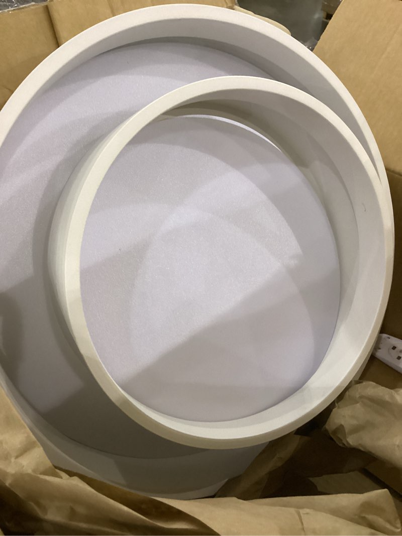 LQZCXMF Simple Style Ceiling Lamp Decorative LED Three-Color Dimming Close to Ceiling Light Flush Mo