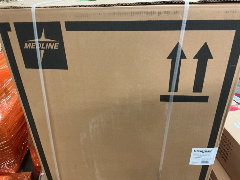 Condition photo showing New/Like New for Medline K1 Basic Vinyl Wheelchair, 18" Wide Seat, Swing-Back Desk-Length Arms, Elevating Leg Rests - Comfortable, Durable & Reliable Mobility Aid