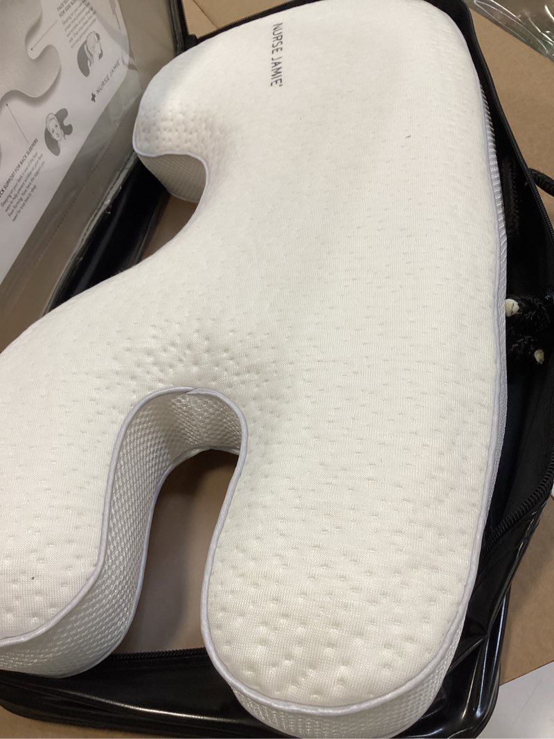 Condition photo showing As Is for Nurse Jamie Beauty Bear Memory Foam Skincare Pillow – Memory Foam Neck & Face Support Bamboo Rayon