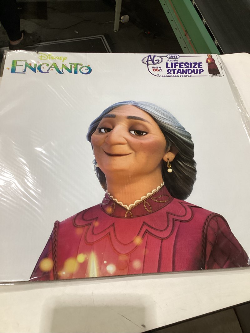 Condition photo showing New/Like New for Cardboard People Abuela Life Size Cardboard Cutout Standup - Disney's Encanto (2021 Film) Abuela One Size