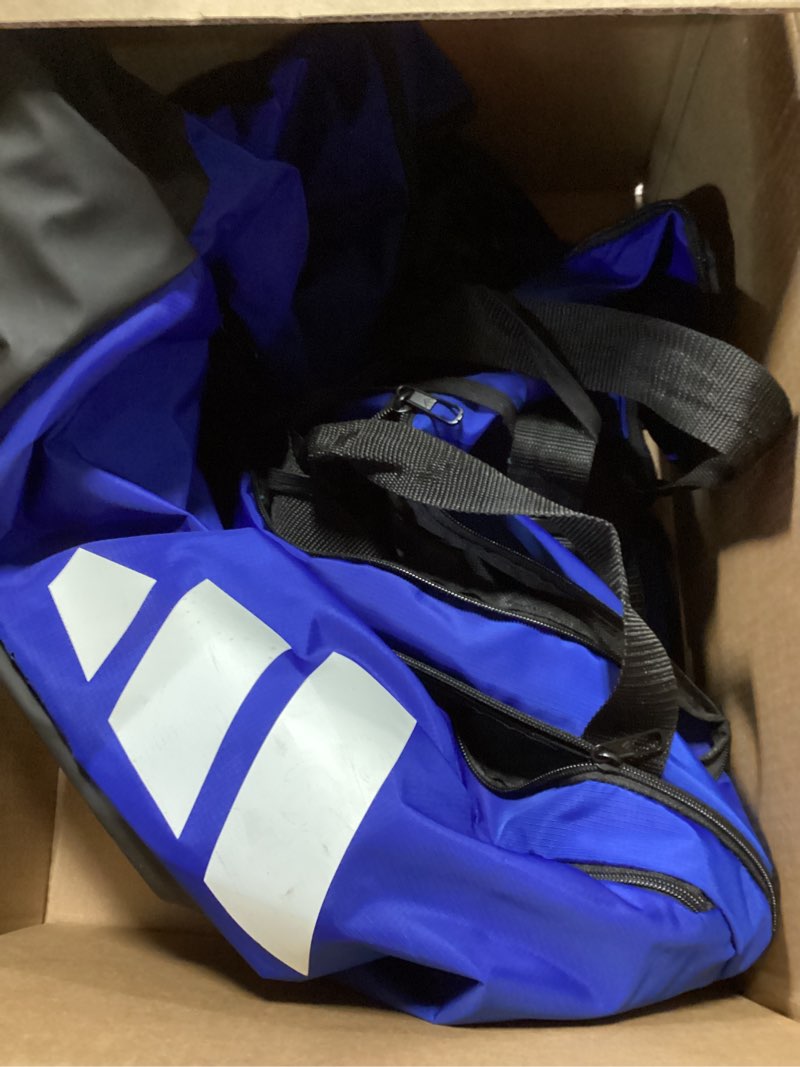 Condition photo showing Good Condition for adidas Defender 5.0 Duffel Bag – Durable for Sports, Gym & Travel Large (100L) Team Royal Blue